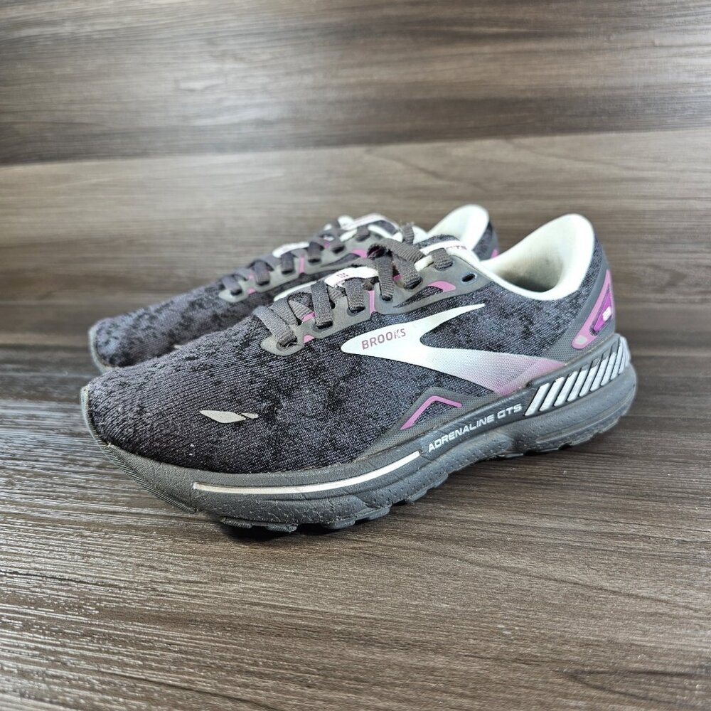 Brooks Adrenaline GTS 23 1203811B072 Black Running Shoes Sneakers - Women's Sz 7